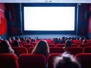 People Sitting in Red Chairs