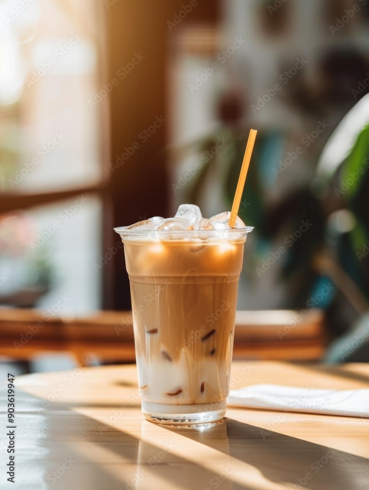 Poster Iced Coffee on Table