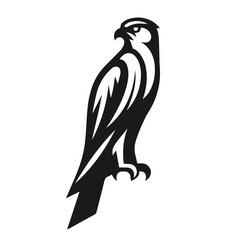 Eagle logo silhouette vector