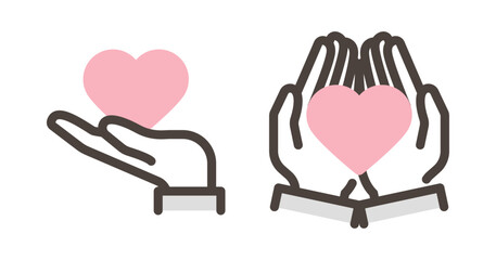 Worker's hand in work uniform with image of safety and security [Vector illustration].