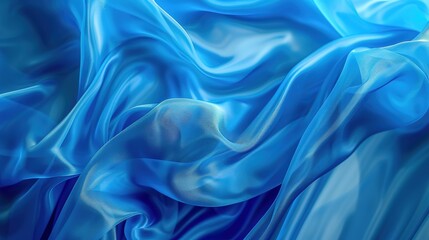 Obraz premium Abstract Transparent Silk with Blue Background and HDR Effect