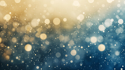 bokeh effect with a myriad of light particles scattered across a gradient background. The particles range in size, with some appearing as large circular bokeh while others are tiny specks