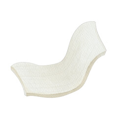 Yoga mat watercolor sport equipment, exercising painting clip art illustration