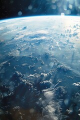 Earth viewed from space station