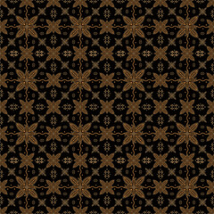 beautiful and elegant vector Javanese ethnic batik pattern template