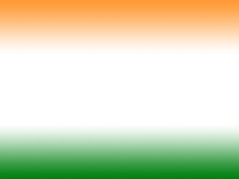 India Independence day themed gradient orange and green transparent background with copy space, PNG vector illustration.