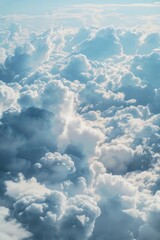Fototapeta premium Clouds from airplane window