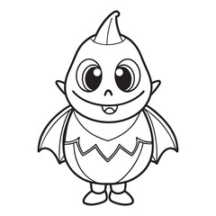 Halloween Coloring Page, Halloween Vector, Halloween Black and white,