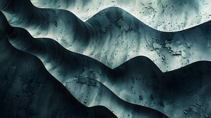 Detailed Concrete Waves: Gray Background for Extreme Close-up Photography