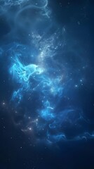 Fototapeta premium magical colorful night moonhaze fairy like forest art