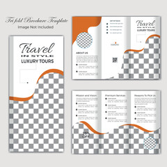 Travel And Turism Professional Modern Trifold Brochure Template