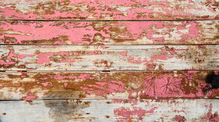 Full frame of texture, Old painted wooden board background