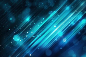 Obraz premium Abstract Blue and White Diagonal Lines with Bokeh Lights
