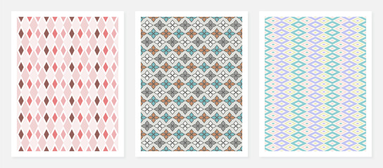 pattern background for design. Colorful shapes seamless pattern background.