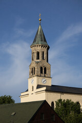 Fototapeta premium Kirche in Saupsdorf in der Sächsischen Schweiz
