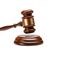 Gavel isolated isolated on transparent or white background, png