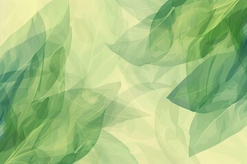 Fototapeta premium Abstract Green Leaf Pattern with Soft Hues