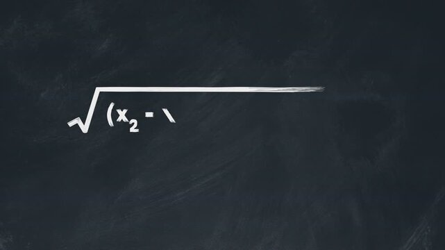 3d animation of the math formula for distance between two points