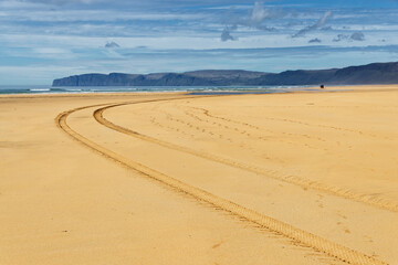 Strand von Raudisandur, Westfjorde, Island