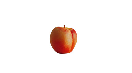 Peach fruit on transparent background