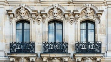 Historic building facade with ornate architectural details