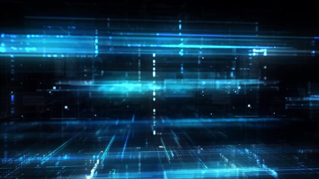 Intro Motion graphic Futuristic abstract digital grid line technology background concept	