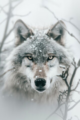 Obraz premium Wolf wallpaper. Wolf poster