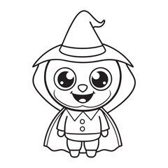 Halloween Coloring Pages for kids, Halloween Vector