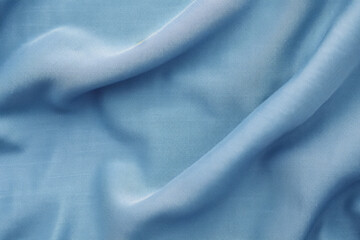 Obraz premium Processed collage of folded denims jean blue fabric texture. Background for banner, backdrop