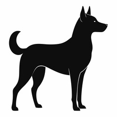 Dog Black silhouette