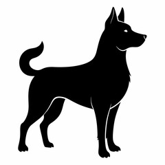 Dog Black silhouette