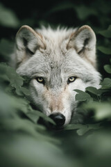 Fototapeta premium Wolf wallpaper. Wolf poster