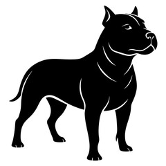 Staffordshire Bull Terrier Black silhouette