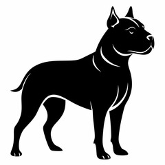 Staffordshire Bull Terrier Black silhouette