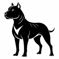 Staffordshire Bull Terrier Black silhouette