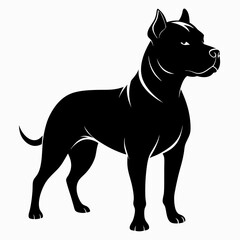 Staffordshire Bull Terrier Black silhouette