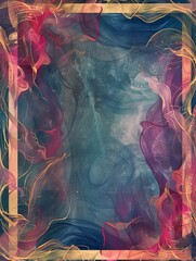 Naklejka premium Colorful abstract invitation template