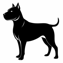 Staffordshire Bull Terrier Black silhouette