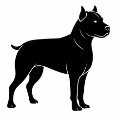 Staffordshire Bull Terrier Black silhouette