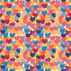 seamless pattern with hearts
