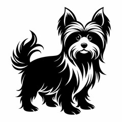 Yorkshire Terrier Black silhouette