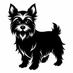 Yorkshire Terrier Black silhouette