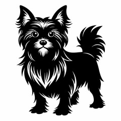 Yorkshire Terrier Black silhouette