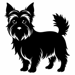 Yorkshire Terrier Black silhouette