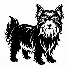 Yorkshire Terrier Black silhouette