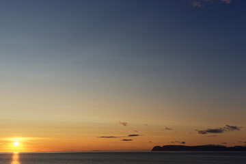 Fototapeta premium abendlicher Blick auf die Westfjorde, Island