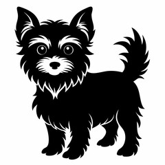 Yorkshire Terrier Black silhouette