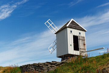 kleine Windm&uuml;hle auf Vigur, Westfjorde, Island