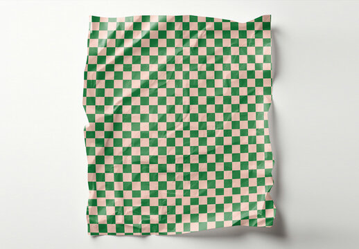 Stationery Flatlay Wrap Paper Mockup With Generative AI