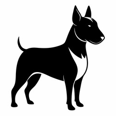 Bull Terrier Spaniel Black silhouette